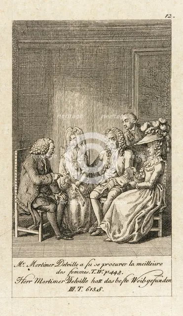 Cecilia or the Story of a Rich Orphan, 1787. Creator: Daniel Nikolaus Chodowiecki.