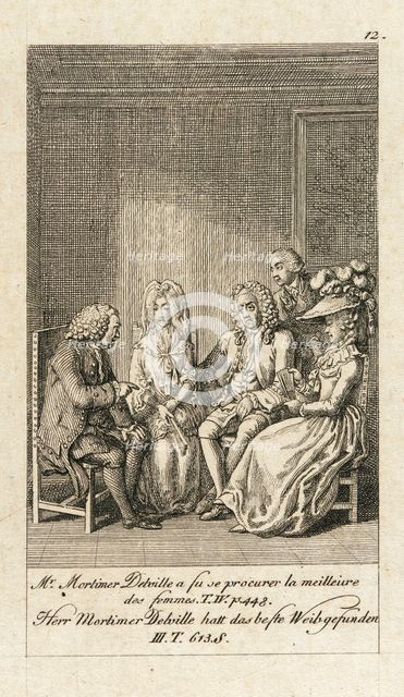 Cecilia or the Story of a Rich Orphan, 1787. Creator: Daniel Nikolaus Chodowiecki.