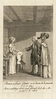Cecilia or the Story of a Rich Orphan, 1787. Creator: Daniel Nikolaus Chodowiecki