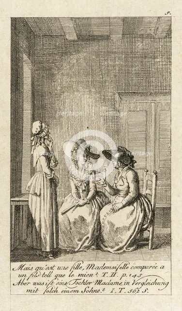 Cecilia or the Story of a Rich Orphan, 1787. Creator: Daniel Nikolaus Chodowiecki.