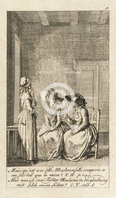 Cecilia or the Story of a Rich Orphan, 1787. Creator: Daniel Nikolaus Chodowiecki.