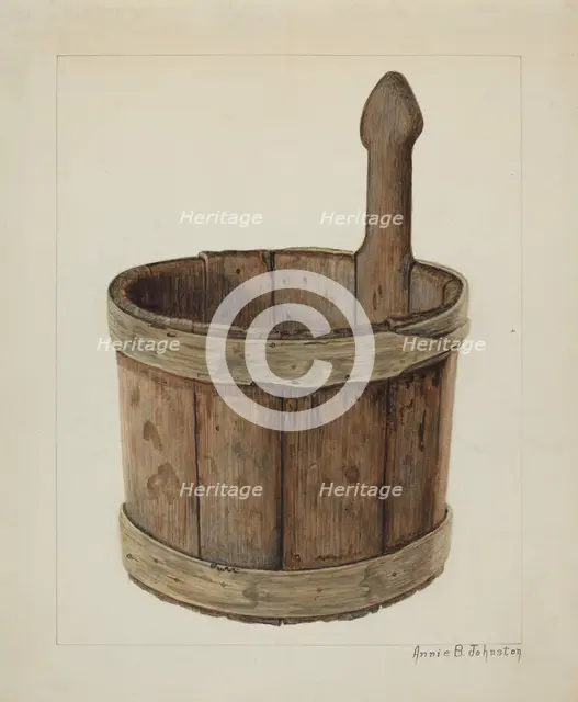 Cedar Piggin, c. 1938. Creator: Annie B Johnston.