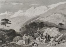 Cedars, Mount Lebanon, 1840. Creator: Charles Nicolas Ransonnette