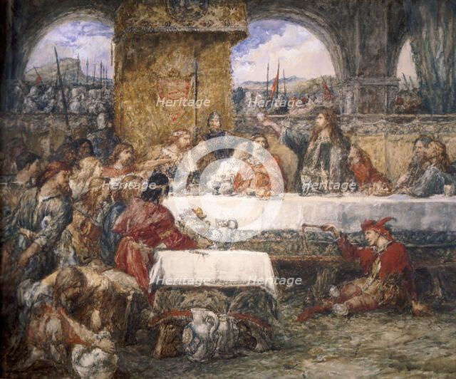 'Cedric's Toast', 1859.   Artist: Sir John Gilbert