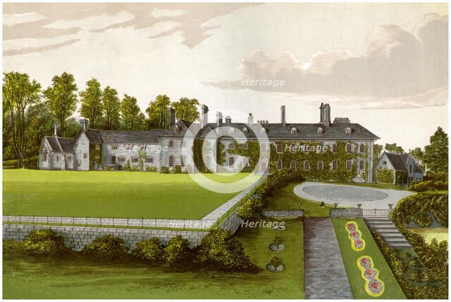 Cefn Mably, Glamorgan, Wales, home of the Kemeys-Tynte family, c1880. Artist: Unknown