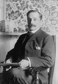 C.E.H. Hobhouse, seated, 1915. Creator: Bain News Service