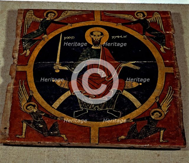 Ceiling with the figure of Apostle Saint Paul, supposedly from Orós, Pallars Sobirà, painting on …