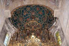 Ceiling above the altar, Old Cathedral of Coimbra, Portugal, 2009. Creator: Samuel Magal