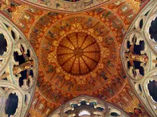 Ceiling above the altar, St Mary's Church, Studley Royal, North Yorkshire, 2010. Artist: Mike Kipling