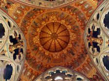 Ceiling above the altar, St Mary's Church, Studley Royal, North Yorkshire, 2010. Artist: Mike Kipling