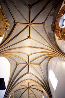 Ceiling, Braganca Cathedral, Portugal, 2009. Creator: Samuel Magal