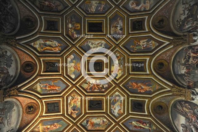Ceiling decoration of the Camera dei Venti (Chamber of the Winds), 1526-1534. Artist: Romano, Giulio (1499-1546)