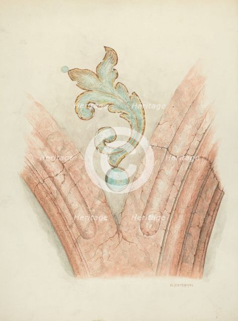 Ceiling Decoration, c. 1940. Creator: William Kieckhofel.
