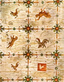 Ceiling decoration in Nero's Domus Aurea, Rome, Italy, (1928). Creator: Unknown