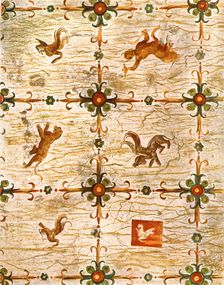 Ceiling decoration in Nero's Domus Aurea, Rome, Italy, (1928). Creator: Unknown