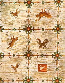 Ceiling decoration in Nero's Domus Aurea, Rome, Italy, (1928). Creator: Unknown