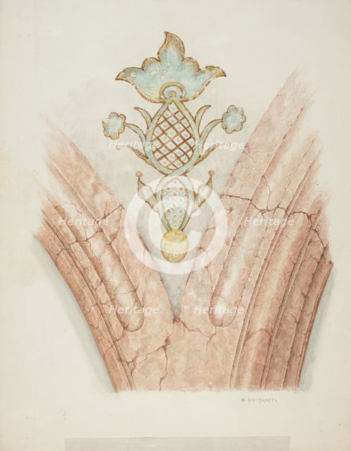 Ceiling Decorations, c. 1940. Creator: William Kieckhofel.