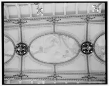 Ceiling decorations, grand salon, Str. City of Cleveland, Detroit & Cleveland Navigation Co, (1908?) Creator: Unknown