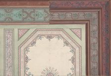 Ceiling design, Castle Blayney, second half 19th century. Creators: Jules-Edmond-Charles Lachaise, Eugène-Pierre Gourdet
