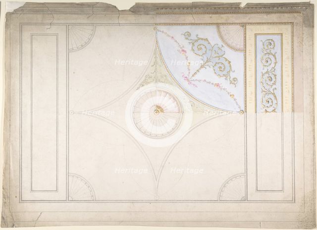Ceiling Design, late 19th century. Creator: Anon.