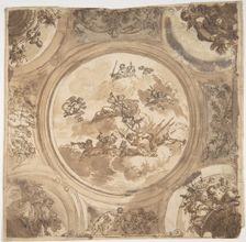 Ceiling Design with an Allegory of Victory, n.d.. Creator: Daniel Marot