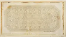 Ceiling Design with Peacock Motif, 1876. Creator: Louis Sullivan