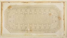 Ceiling Design with Peacock Motif, 1876. Creator: Louis Sullivan