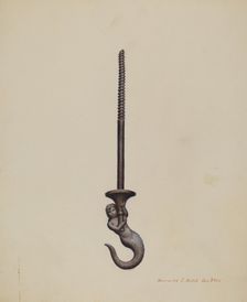 Ceiling Hook, 1935/1942. Creator: Henrietta S. Hukill