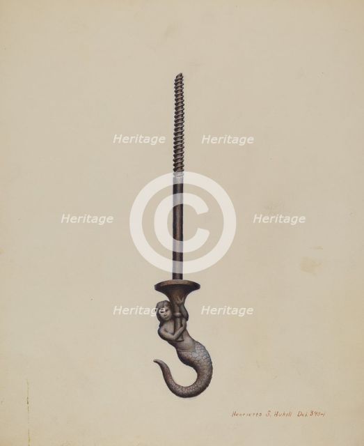 Ceiling Hook, 1935/1942. Creator: Henrietta S. Hukill.