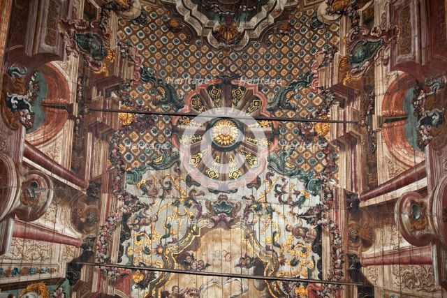 Ceiling of the Church of Santa Maria do Castelo, Braganca, Portugal, 2009.  Artist: Samuel Magal