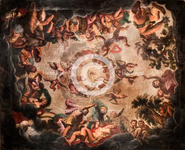 Ceiling of the Elysium Room, Bolsover Castle, Derbyshire, c1980-c2017. Artist: Historic England Staff Photographer.