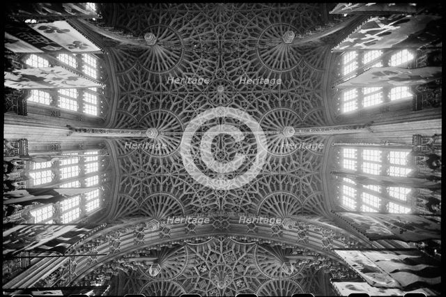 Ceiling of the Lady Chapel, Westminster Abbey,London, c1955-c1980. Creator: Ursula Clark.