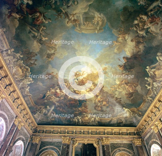 Ceiling of the Salon de Hercules at Versailles, 18th century. Artist: Francois Lemoyne