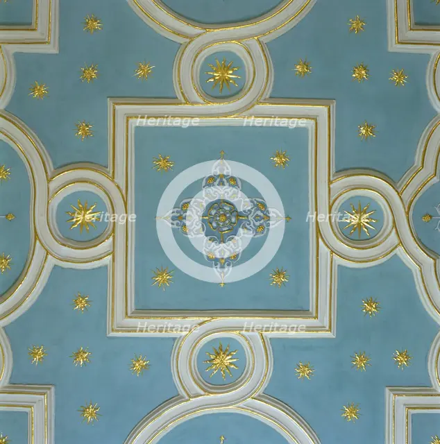 Ceiling of the Star Chamber, Bolsover Castle, Derbyshire, 2000. Artist: J Bailey