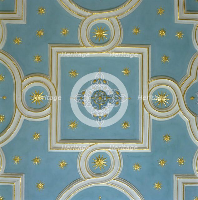 Ceiling of the Star Chamber, Bolsover Castle, Derbyshire, 2000. Artist: J Bailey