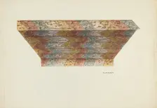 Ceiling of Baptistry Niche, Mission Dolores, c. 1940. Creator: Hilda Olson