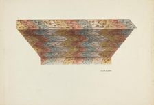 Ceiling of Baptistry Niche, Mission Dolores, c. 1940. Creator: Hilda Olson
