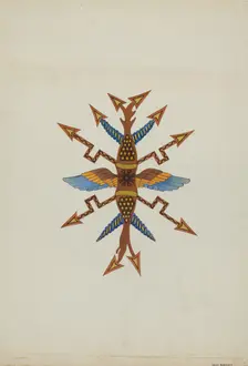 Ceiling Ornament, c. 1936. Creator: Dana Bartlett