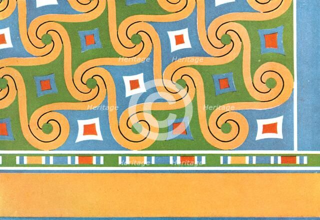 Ceiling paintings in the tomb of Nes-pa-nefer-her, Sheikh Abd el-Qurna, Thebes, Egypt, (1928). Creator: Unknown.