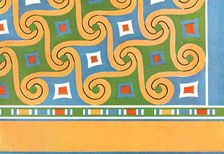 Ceiling paintings in the tomb of Nes-pa-nefer-her, Sheikh Abd el-Qurna, Thebes, Egypt, (1928). Creator: Unknown