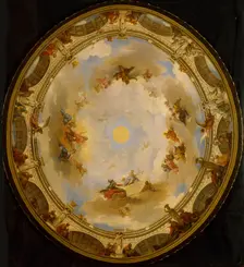 Ceiling painting in the Alexander Theatre in Saint Petersburg, 1832