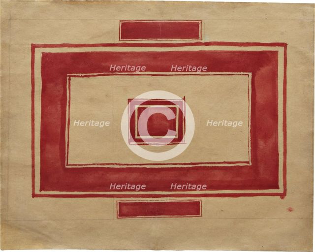 Ceiling plan for the Red Theatre, Leningrad. Artist: Malevich, Kasimir Severinovich (1878-1935)