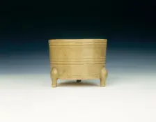 Celadon tripod censer, China or Vietnam, 11th-13th century. Creator: Unknown