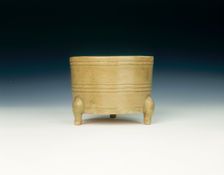 Celadon tripod censer, China or Vietnam, 11th-13th century. Creator: Unknown