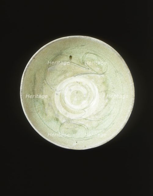 Celadon bowl, Song dynasty, China, 12th century. Creator: Unknown.