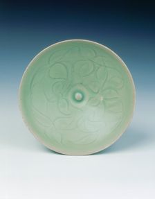 Celadon bowl with carved floral design, Northern Song dynasty, China, 12th century