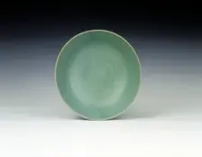 Celadon bowl with two incised parrots, Koryo dynasty, Korea, 1150-1200. Creator: Unknown