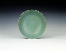 Celadon bowl with two incised parrots, Koryo dynasty, Korea, 1150-1200. Creator: Unknown