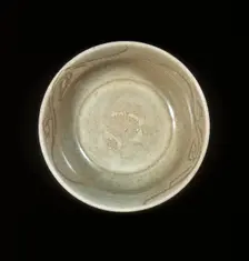 Celadon bowl, Yuan dynasty, Fujian province, China, 1279-1368. Creator: Unknown