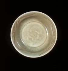 Celadon bowl, Yuan dynasty, Fujian province, China, 1279-1368. Creator: Unknown